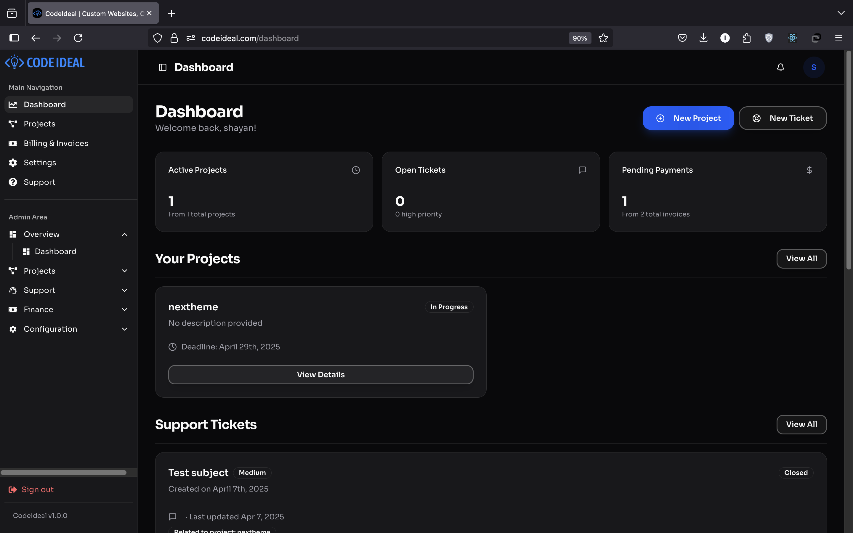 Services Page