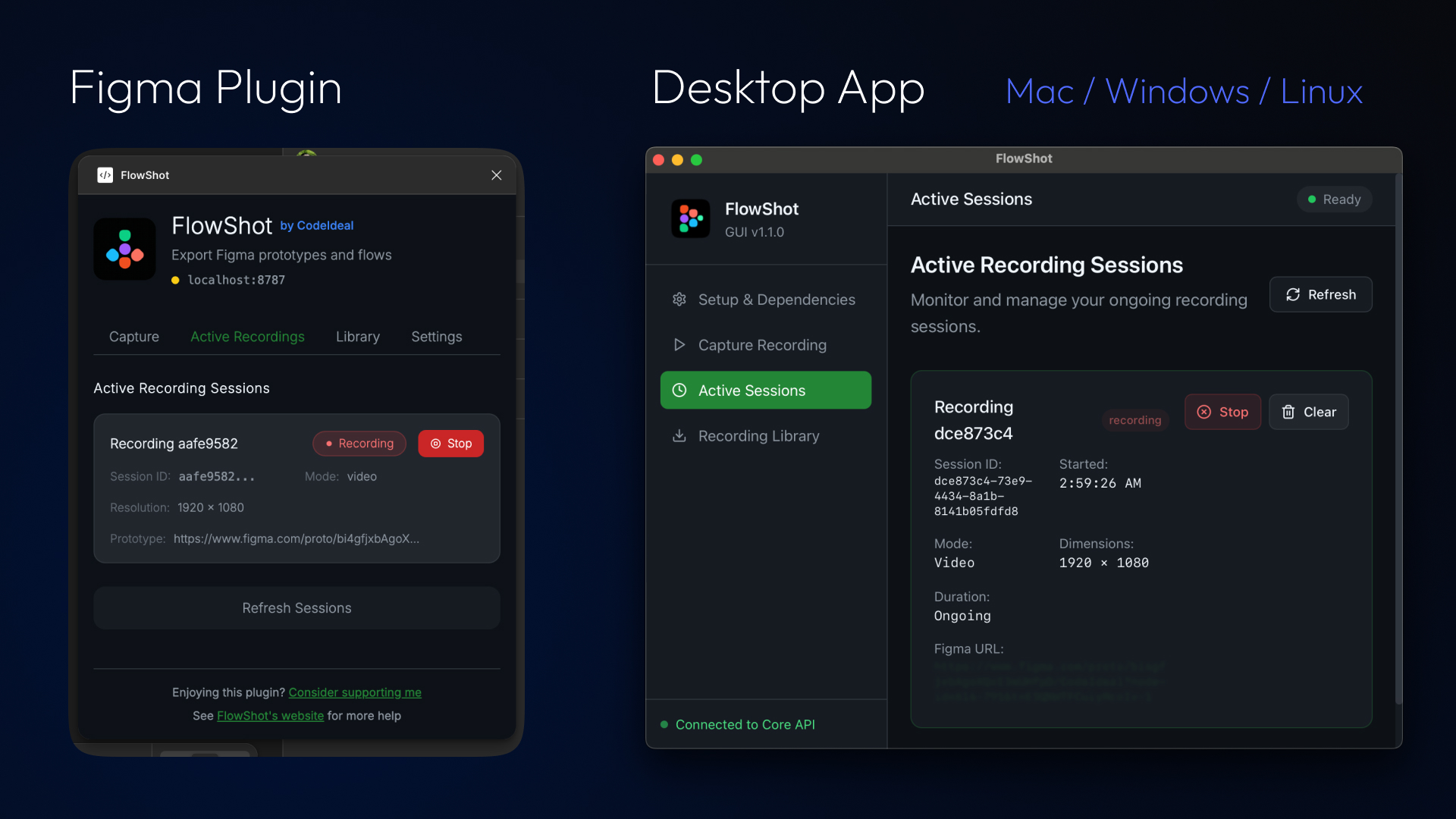 Recording Interface