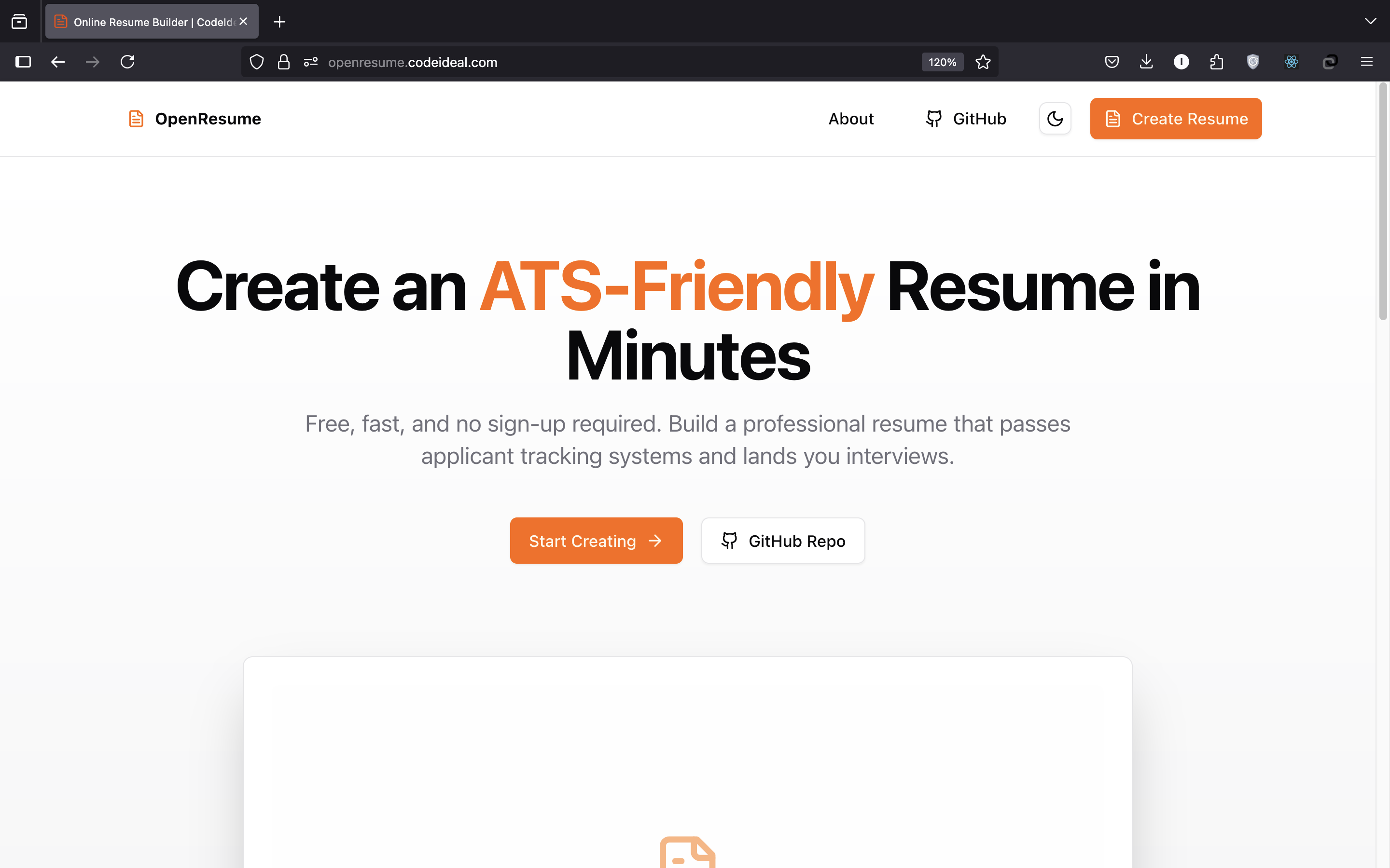 OpenResume Builder