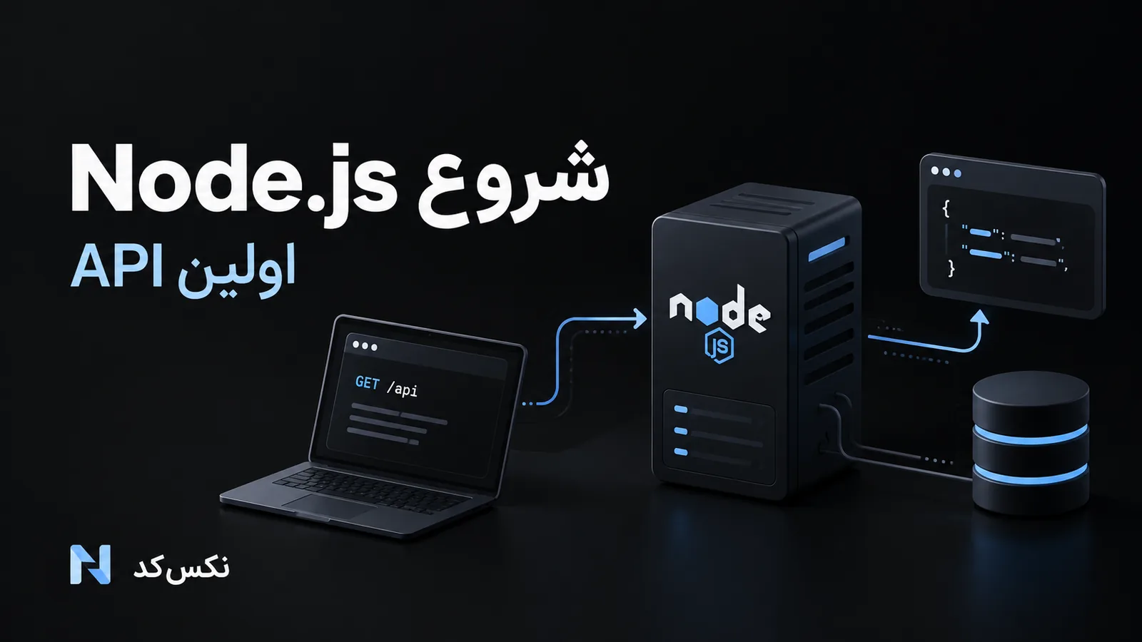 تصویر مفهومی شروع Node.js